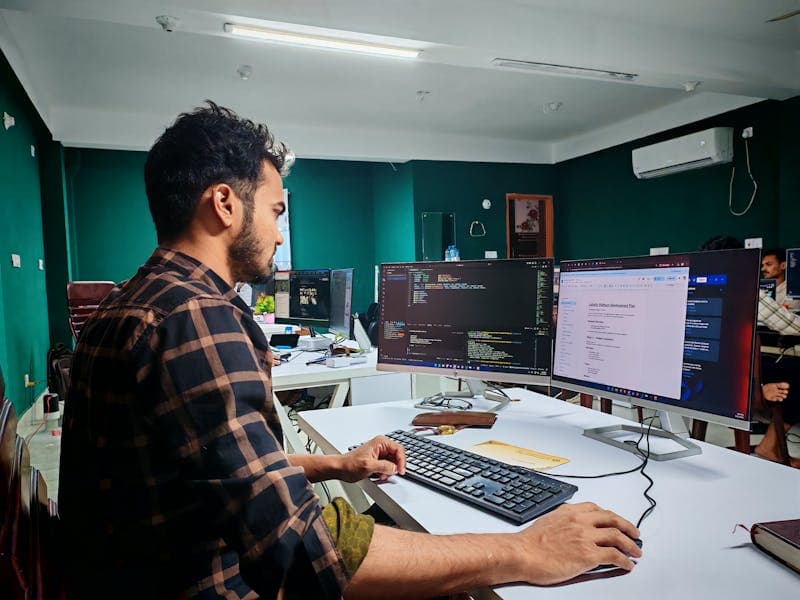 Image of code migration and development